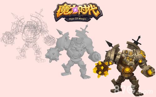 《魔力时代》3D建模过程：上古遗迹BOSS